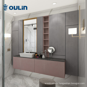 Simple modern design wooden vanity cabinet for bathrooms